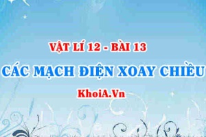 Mạch điện xoay chiều chỉ có cuộn cảm thuần với độ tự cảm L, tụ điện với điện dung C và điện trở R - Vật lí 12 bài 13